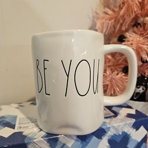 Rae Dunn Be You mug with pink inside